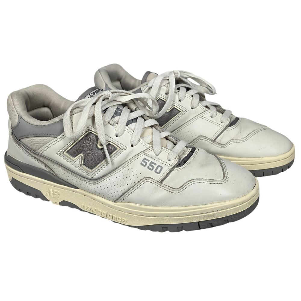 AIMÉ LEON DORE x NEW BALANCE 550 BB550ALE COLLAB - WHITE GREY - MEN’S 9.5 W/ BOX